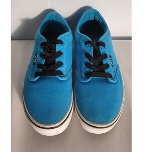 Vans Clasic Old School Youth Size 4 youth Blue Canvas Low Top Lace Up Sneakers